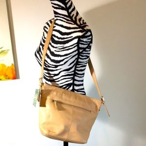 NWTs Stone Mountain tan leather crossbody bag